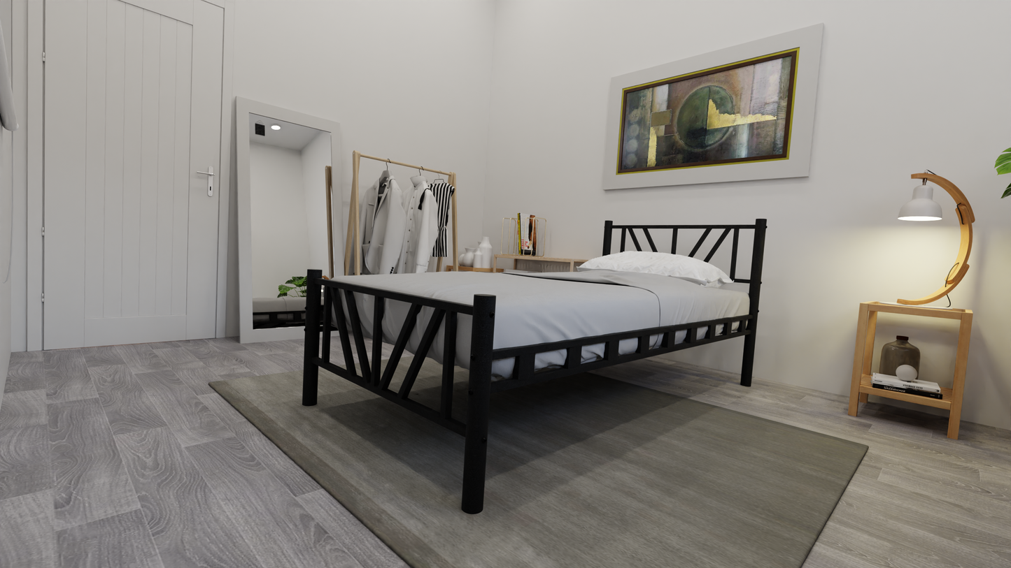 Smyrna Tek Kişilik Metal Karyola